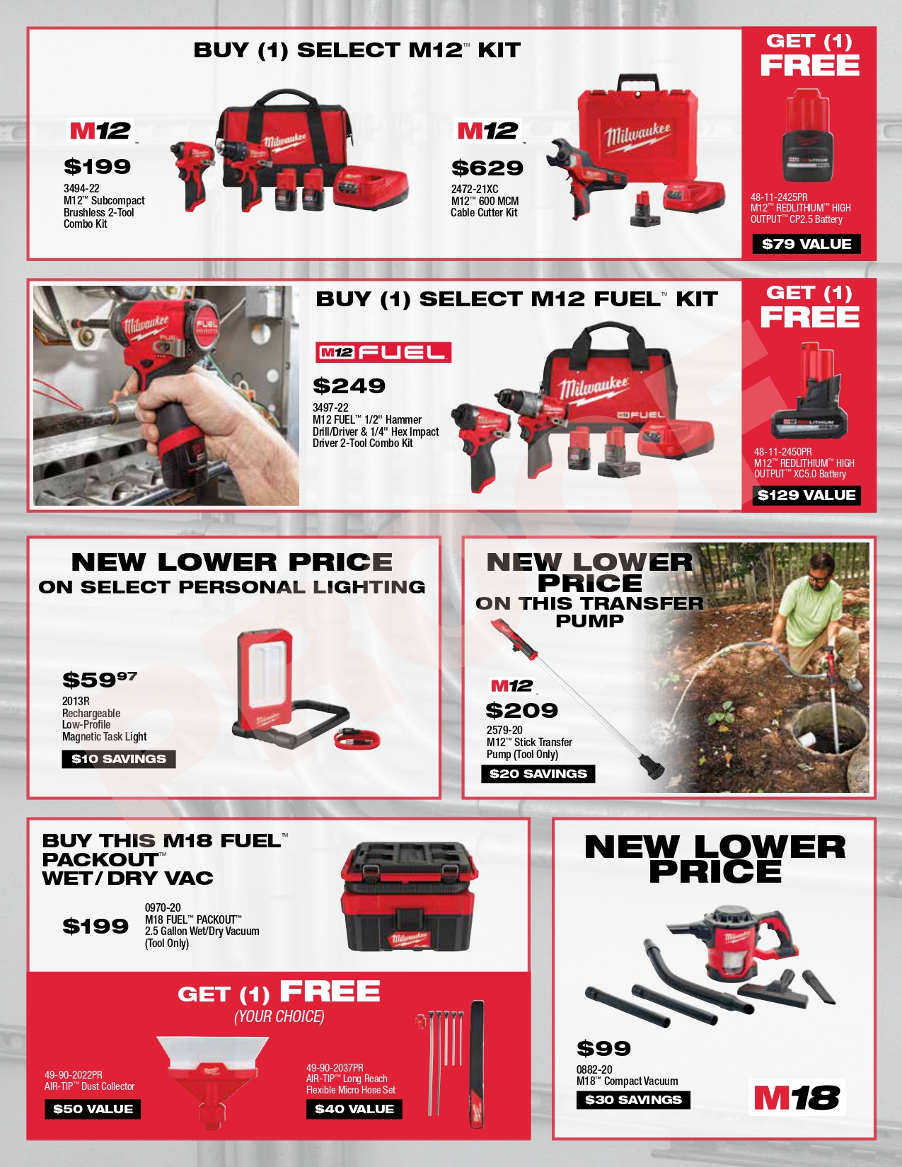 Milwaukee Promo Flyer