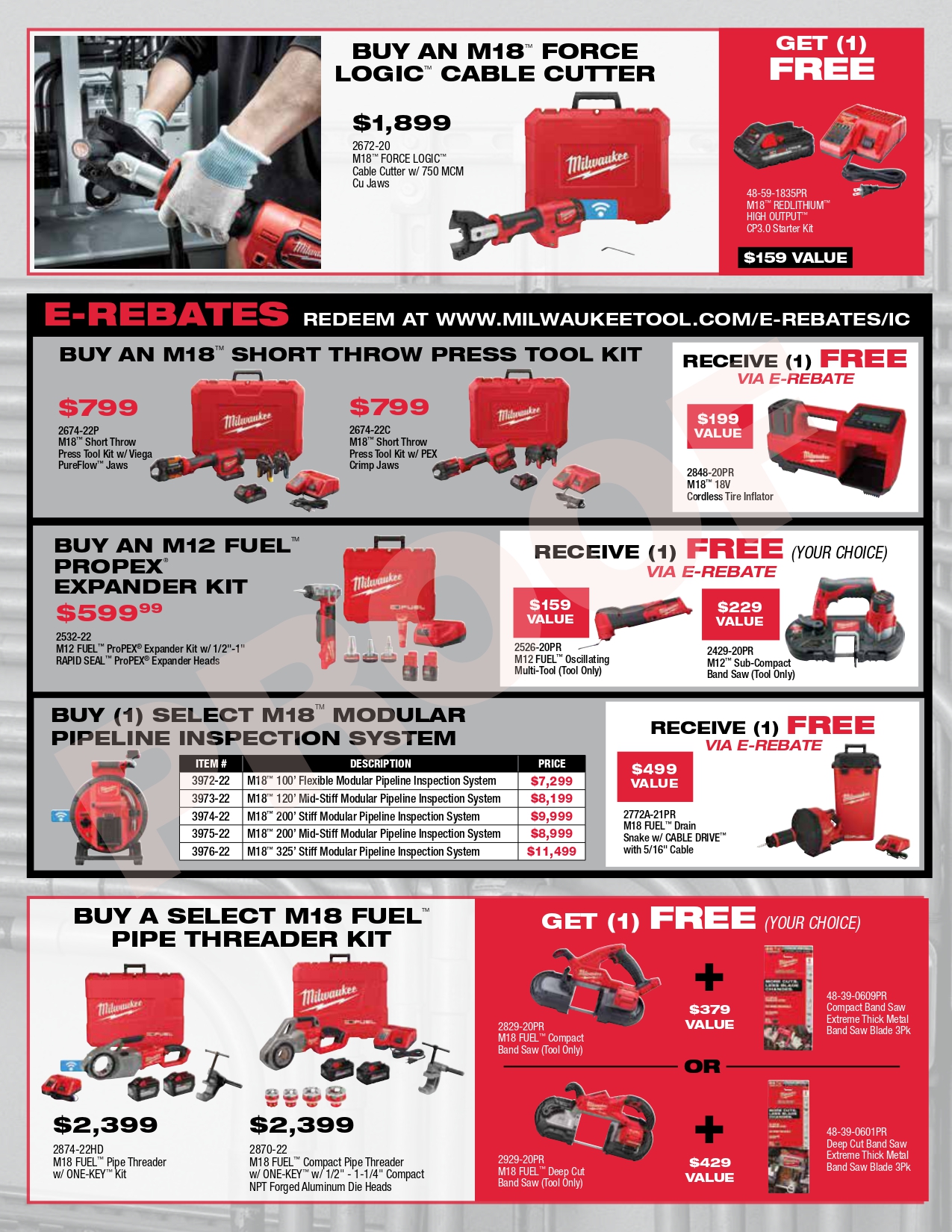 Milwaukee Promo Flyer