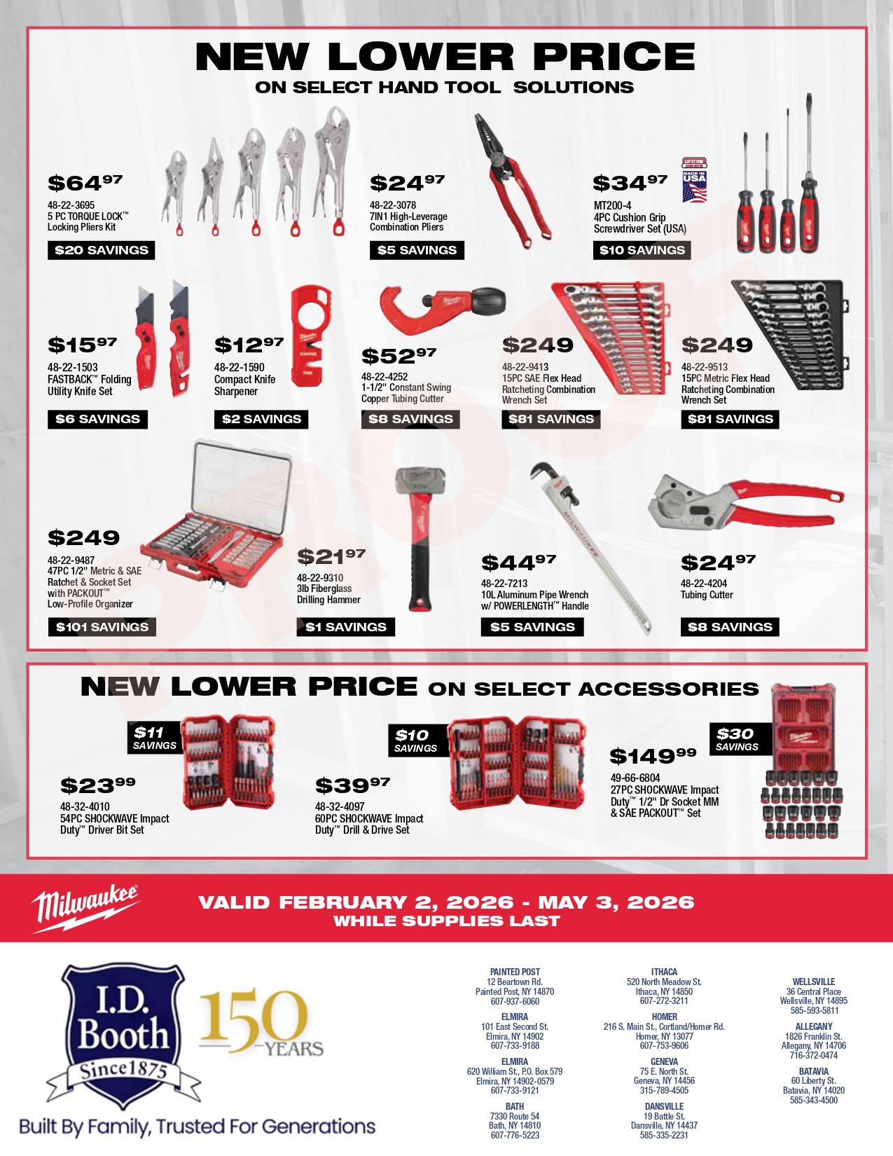 Milwaukee Promo Flyer